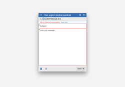 Screenshot of the MyChart messaging platform.