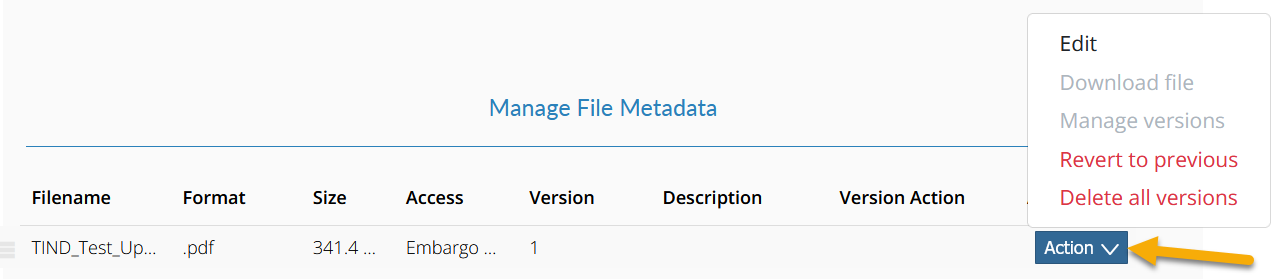 Edit or delete file