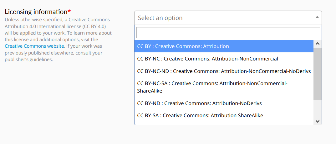 Choose a license for your work
