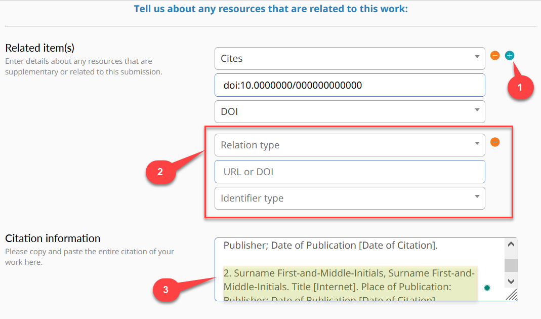 adding multiple related works