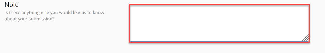 Add any additional information