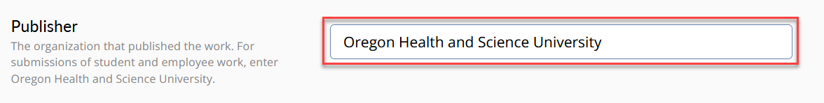 Add publisher information