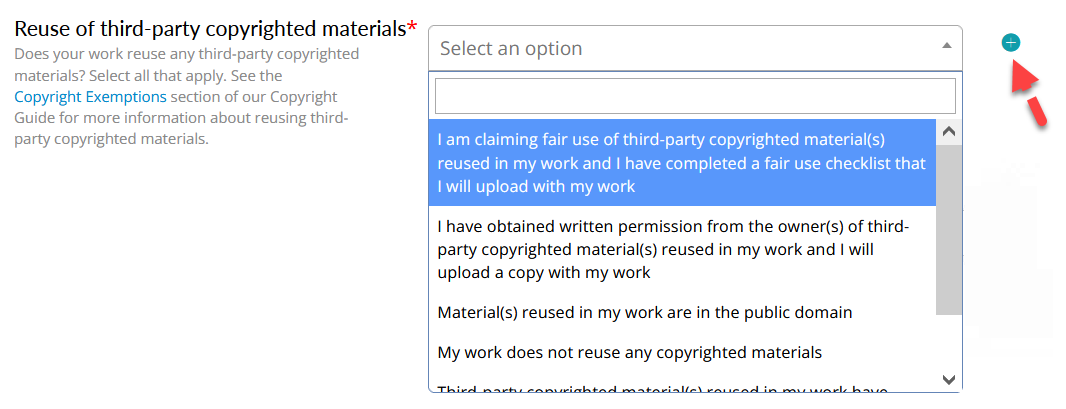 Choose a reuse option