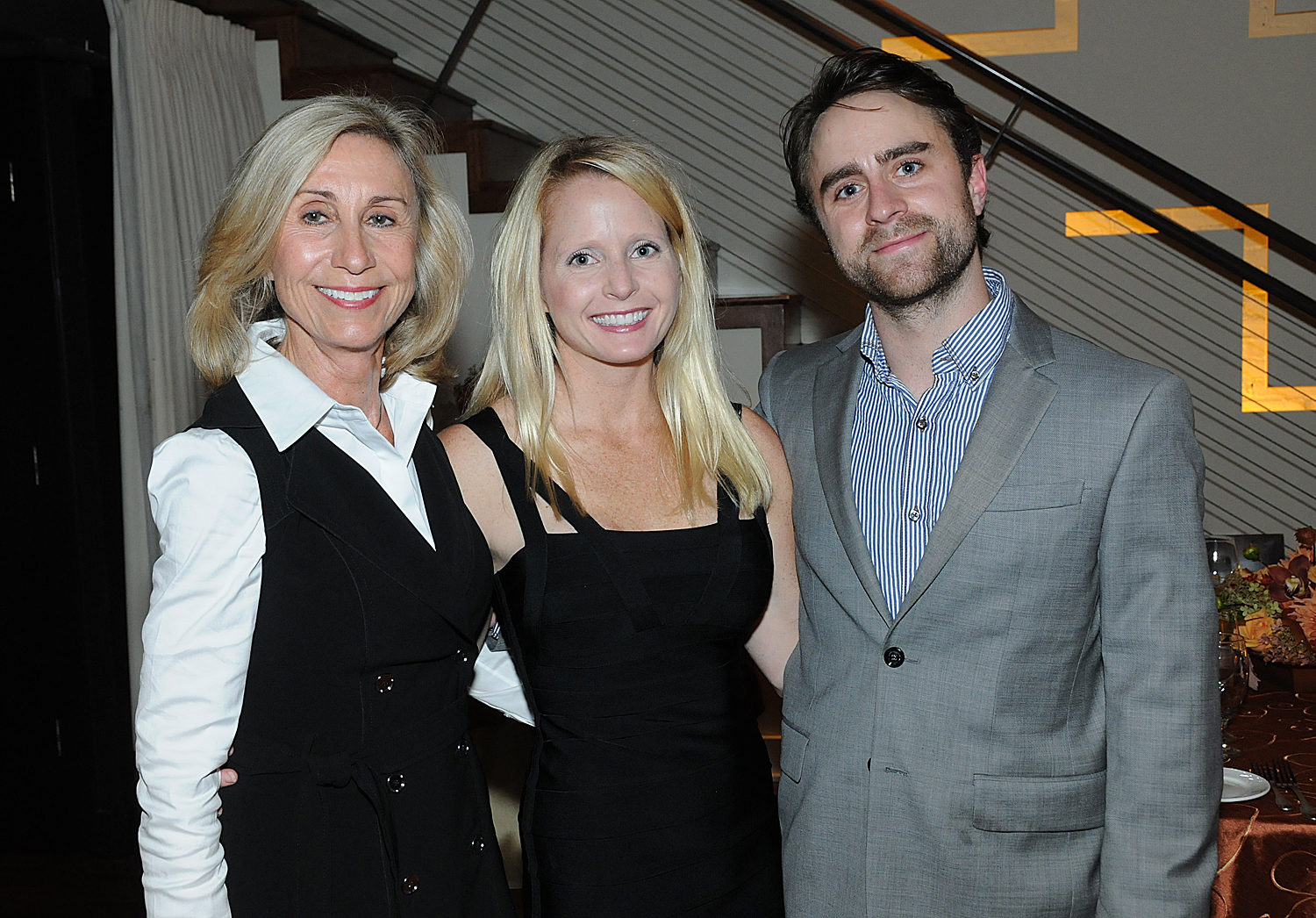 family members of donor at dinner