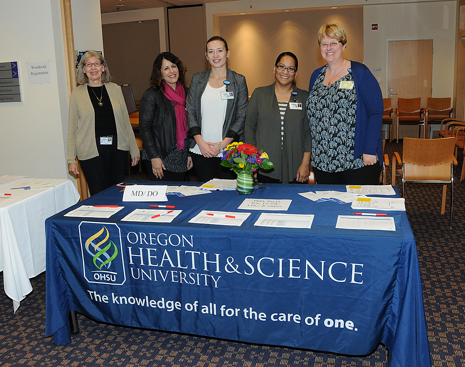 Event Coordinators Left to Right: Susan Halada, Lori Rice, Natalia Mosailova, Candi Martinez, Liz Stevenson