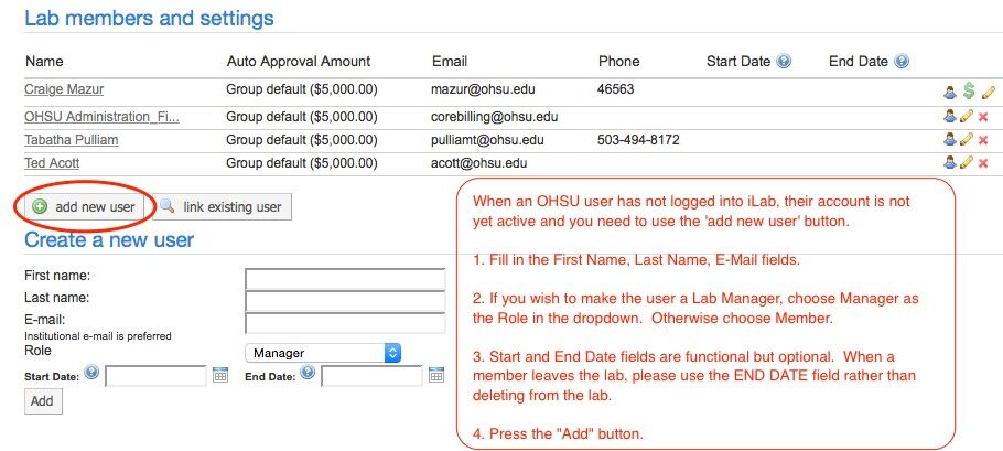 Managing Lab Members