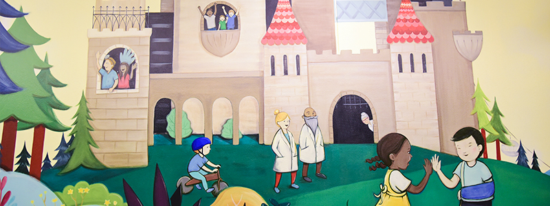 Pediatric Dermatology Doernbecher mural