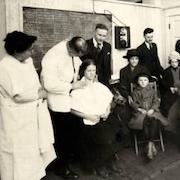 People in 博彩网站 clinic at the turn of the century