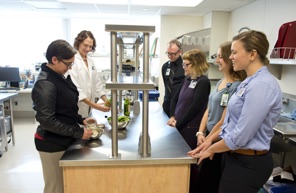OCTRI team members are working in the research kitchen.