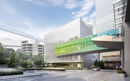 Rendering of the new Elks Children's Eye Clinic building