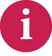 Icon representing information with a singular i
