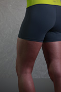 Closeup image of the back of a person's leg.