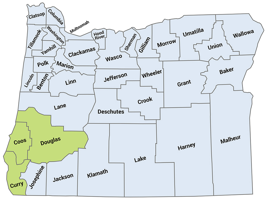South Coast Liaison Region Map