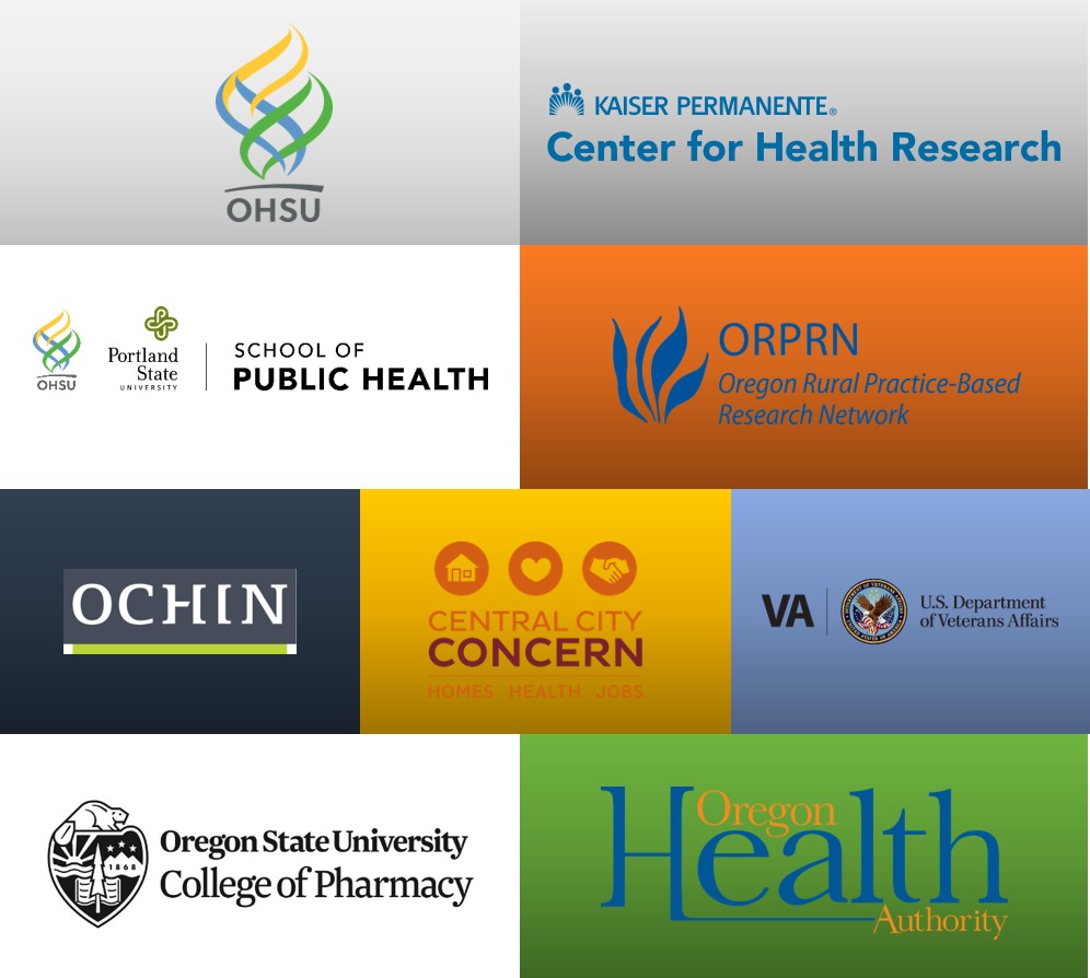 A grid of LHS K12 partners in the Portland area (博彩网站, KPNW CHR, PSU, ORPRN, OCHIN, CCC, VA, OSU, OHA)