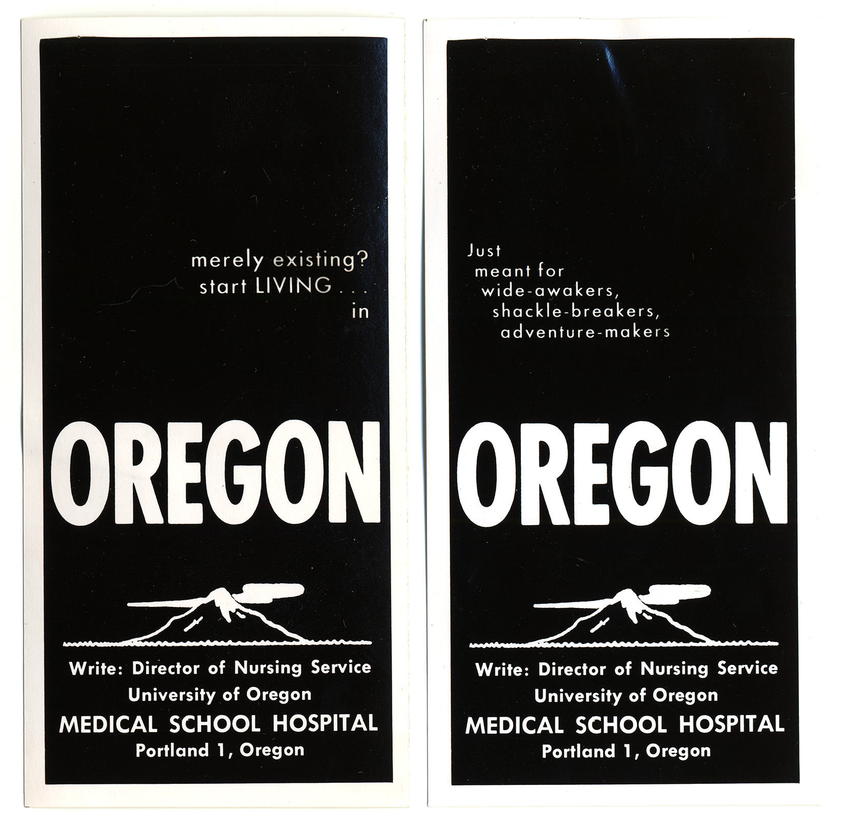 Advertisements featured in the American Journal of Nursing declared Oregon as a place for “wide-awakers, shackle-breakers, and adventure-makers.”
