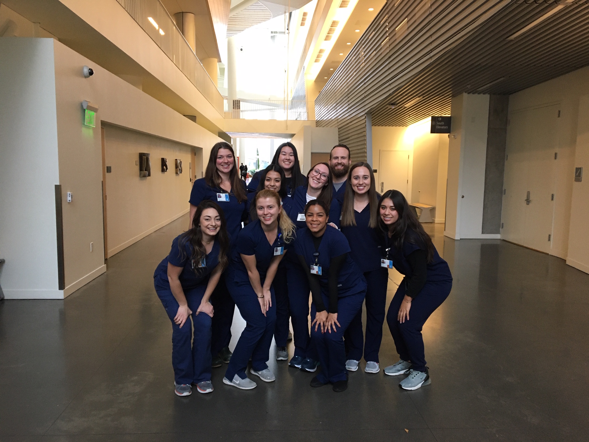Students from the class of 2020 in the RLSB building.