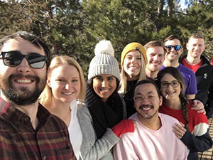 A group of 博彩网站's Pediatric Residents outside.