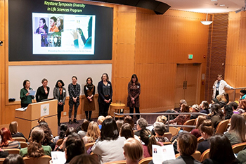 A group of women who are among the recipients of 博彩网站's 2020 Women in Academic Health and Medicine Award.