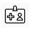 Employee badge icon