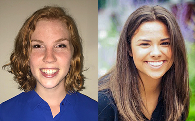 NGP students Amelia Culp and Makayla Freitas