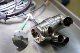 A photo of an artificial heart.