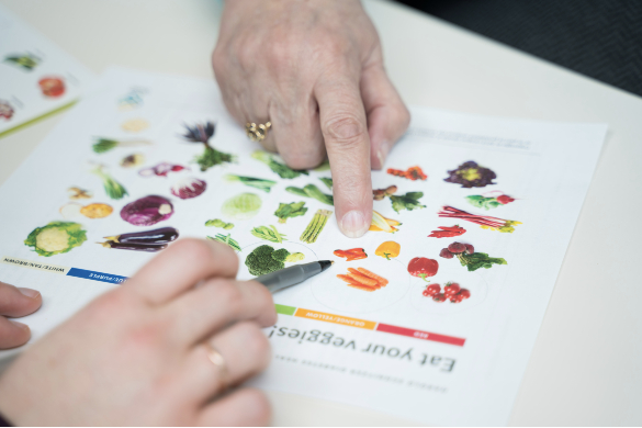Eat your veggies educational food guide for prediabetes or diabetes