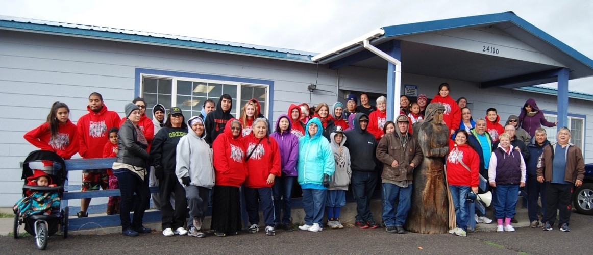 Klamath Tribal Get Our People Going October, 2016 walk had 180 participants despite challenging weather.