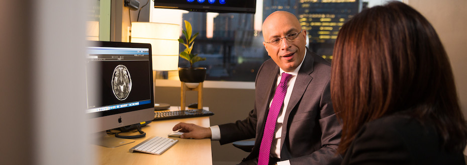 Our neurosurgeons include Dr. Ahmed Raslan. He is an expert in awake craniotomy which is often used to map the brain before removing a brain tumor.