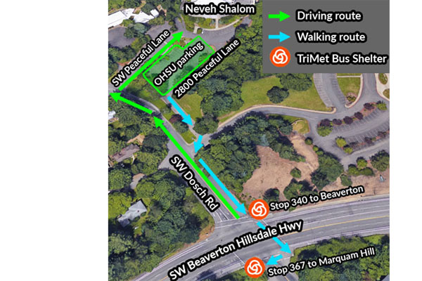 Neveh Shalom parking map Neveh Shalom parking map
