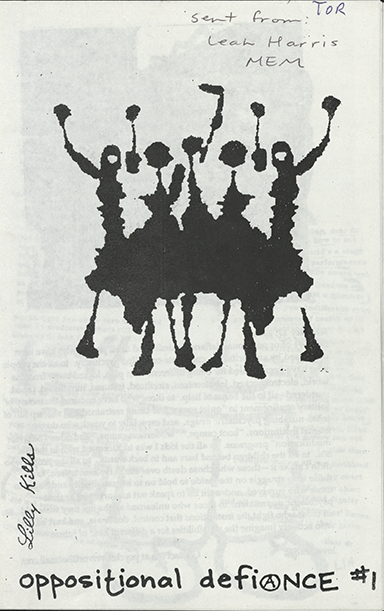 Cover of Oppositional Defiance zine