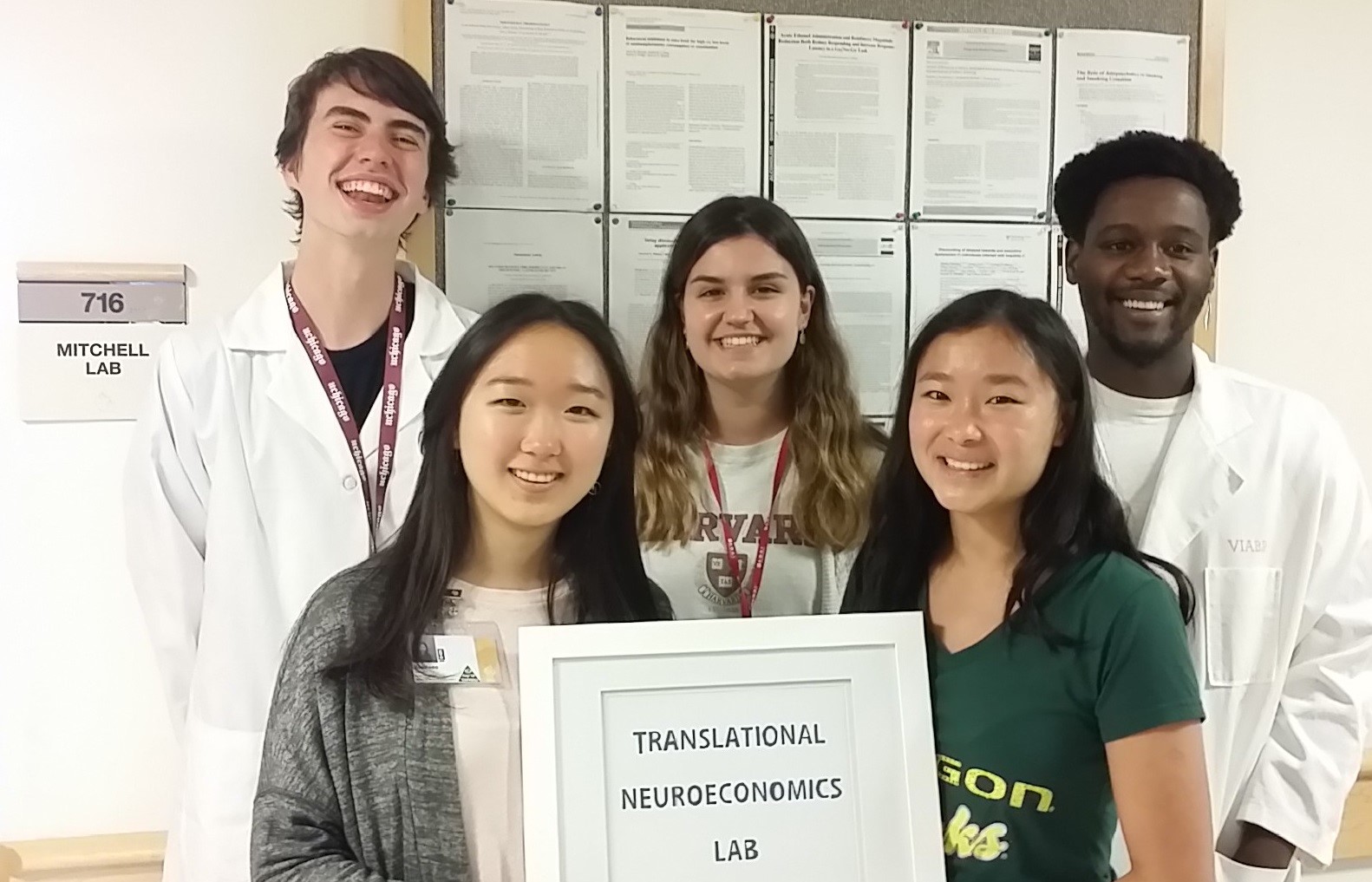 Photo of summer 2018 interns in the TNL