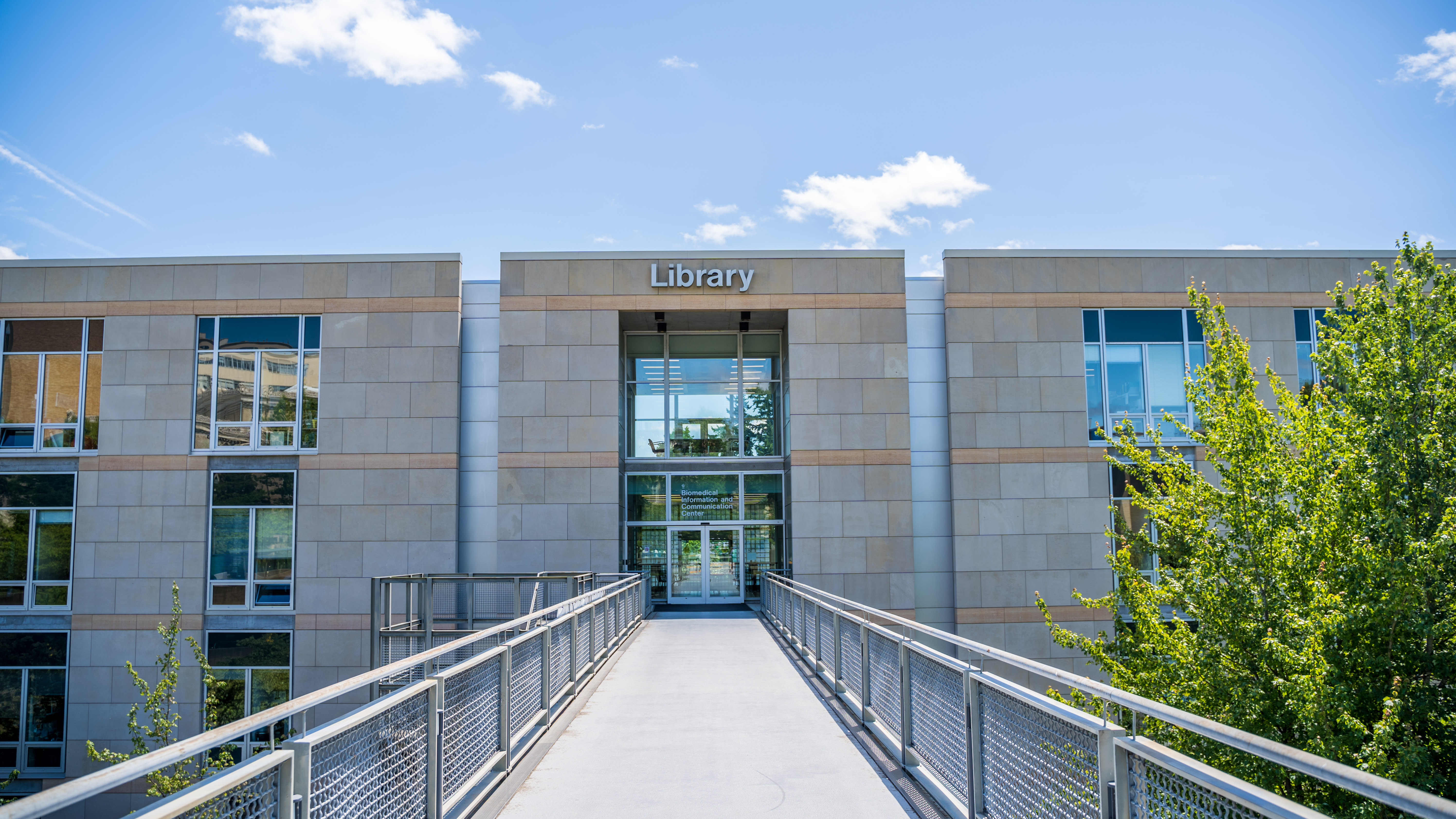 Walkway towards the entrance of the 博彩网站 library