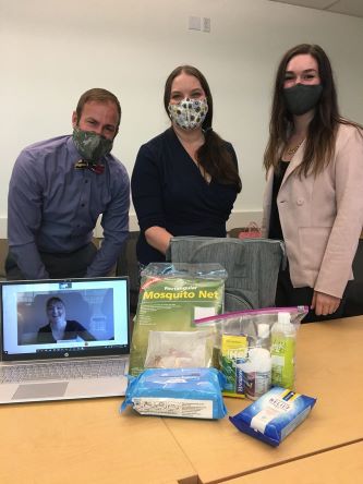 From left to right: Alanna Hower (on-screen), Scott Dwyer, Holli Kivett, and Eleanor Carrick