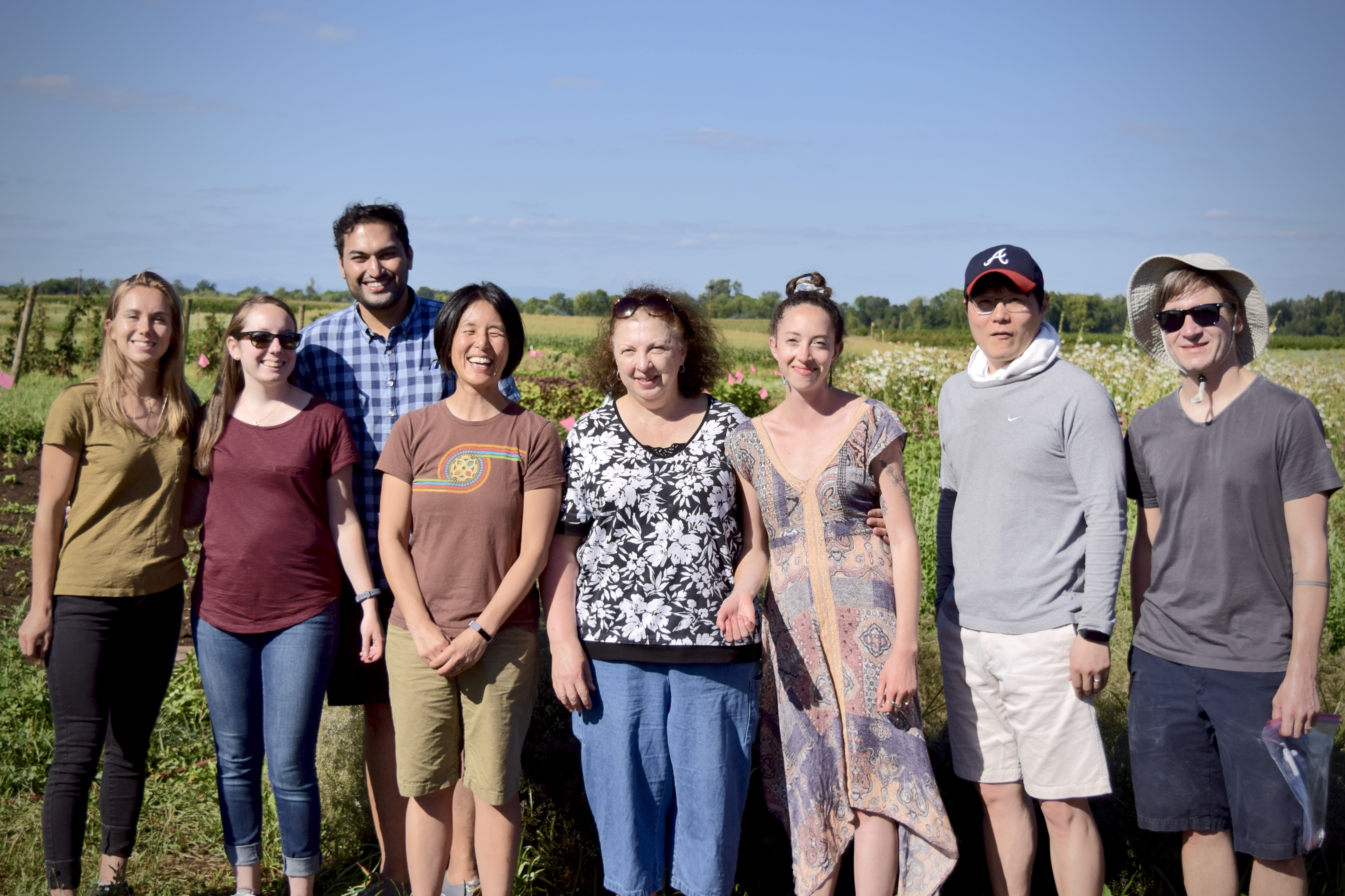 Reiss Lab at Sauvie Island, July 2018