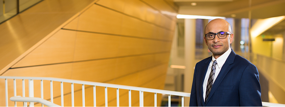 Portrait of Dr. Cherrie Abraham, a world expert in endovascular aneurysm repair who leads our aortic program.