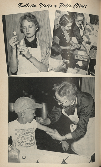 Title: Bulletin Visits a Polio Clinic