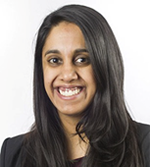 A professional photo of Roohie Poonia.