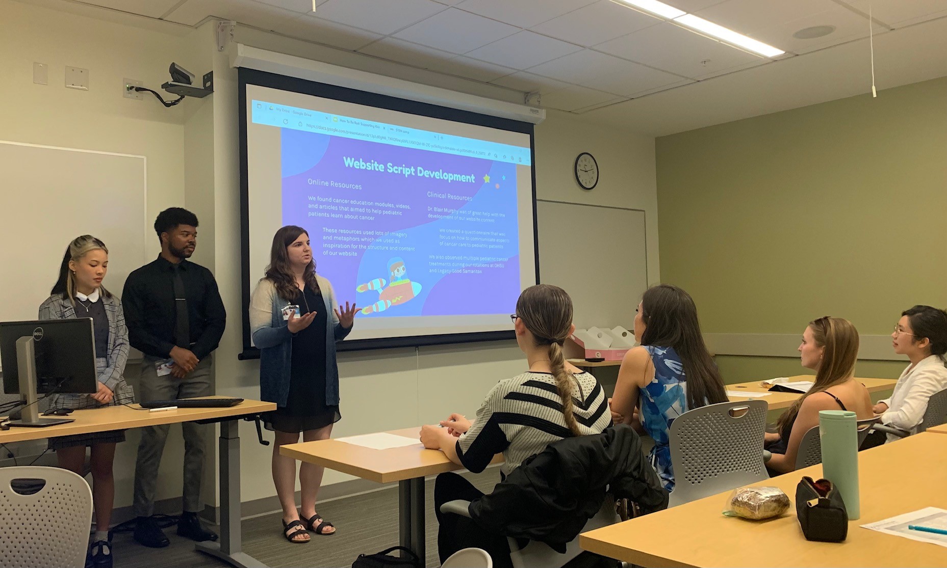 RT students presenting capstone research