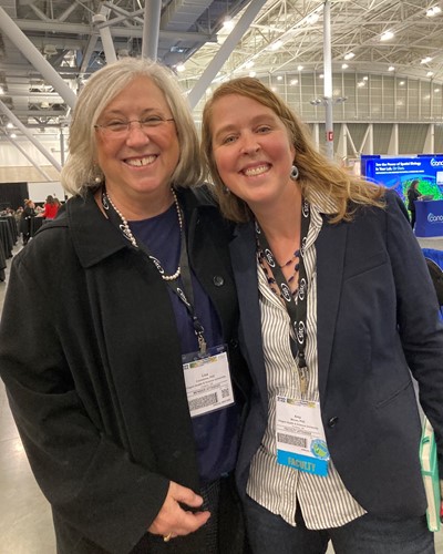 Lisa and Amy at SITC following Lisa's FAIO induction