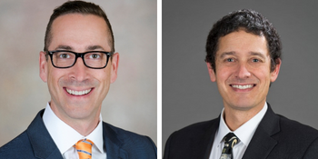 Headshots of two men, smiling