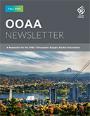 Font cover pf OOAA Newsletter featuring Mount Hood and South Waterfront