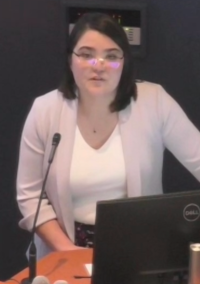 Adri defends her doctoral dissertation.