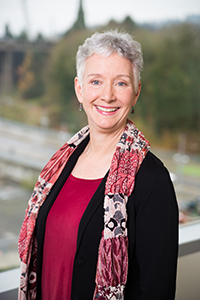 A professional photo of Sandi Gallagher.