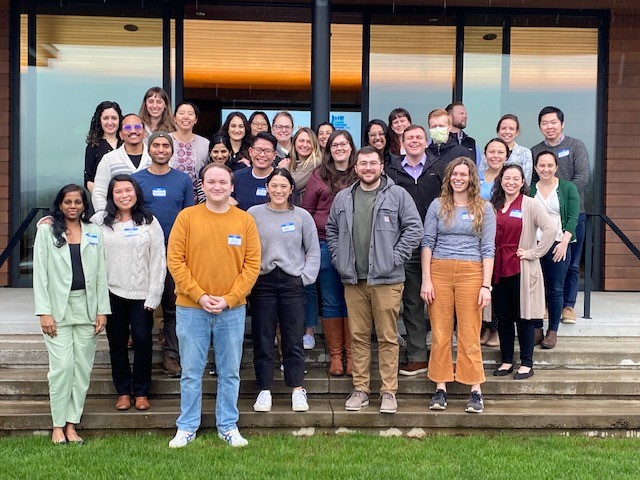 A group photo of the 2023 class of 博彩网站 Pediatric Fellows at their annual retreat.