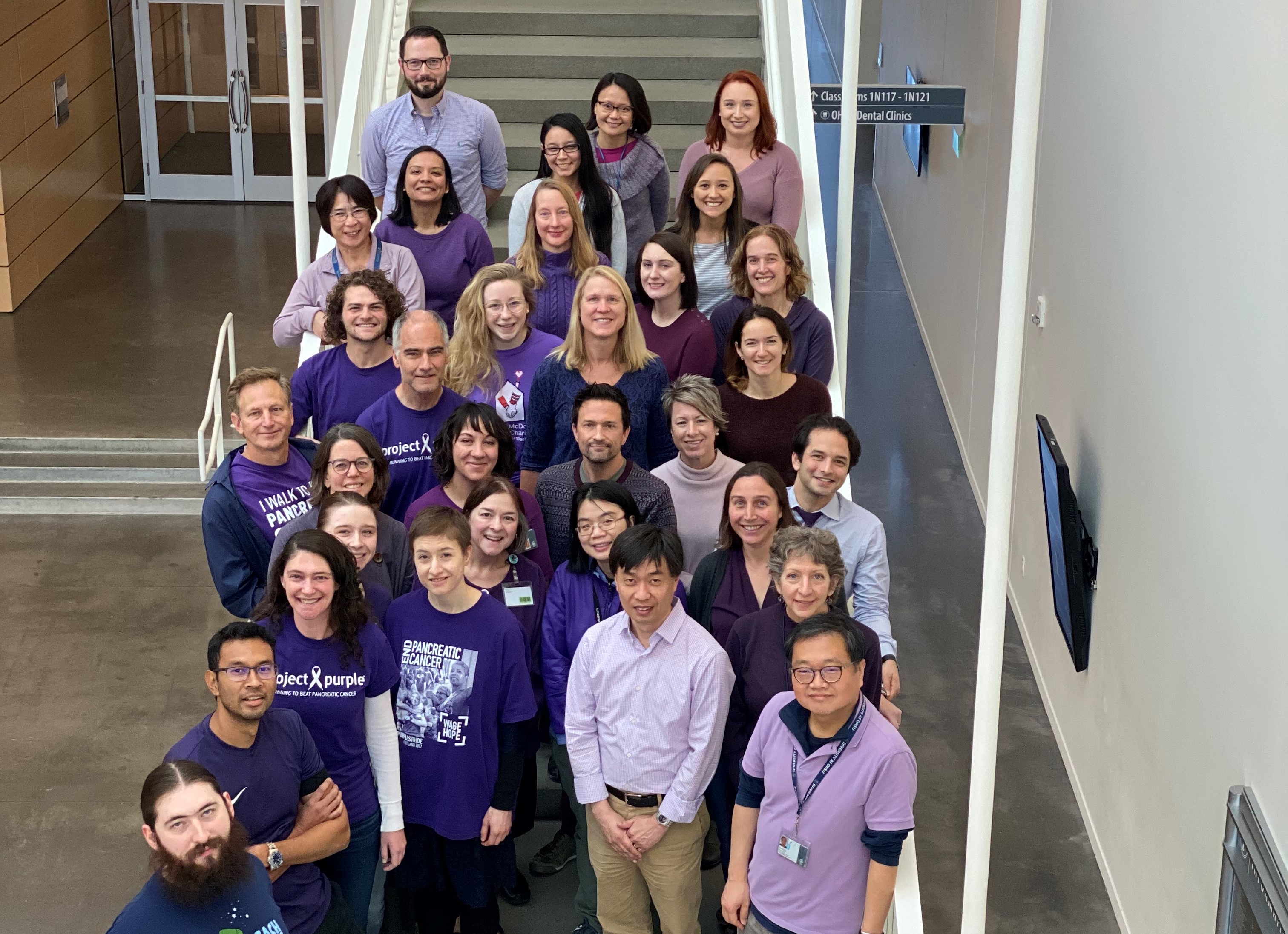 A subset of the full BCCPC group got together to mark World Pancreatic Cancer day