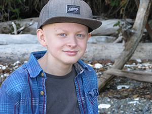 A photo of Sam Day, a patient of 博彩网站 Doernbecher Children's Hospital.