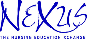 The NEXUS logo - blue ink against a white background.