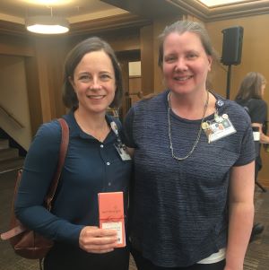 Jessica Walter, Ed.D., M.A., Assistant Professor accepts acknowledgement on behalf of the Division from Kirstin Moreno, Ph.D. 
