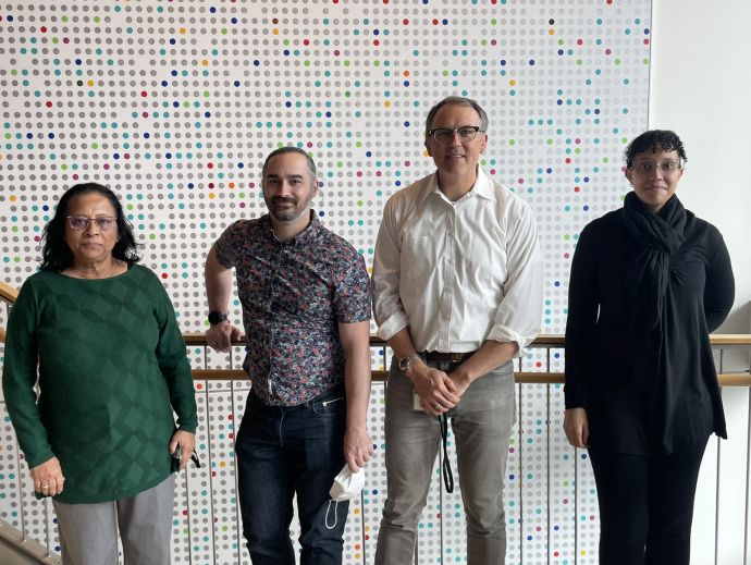 Group picture showing the 4 members of the Medicinal Chemistry Core