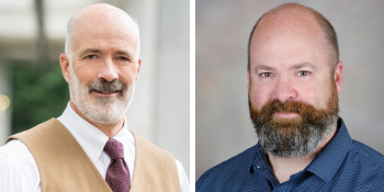 Headshots of two men; leaders in the School of Medicine